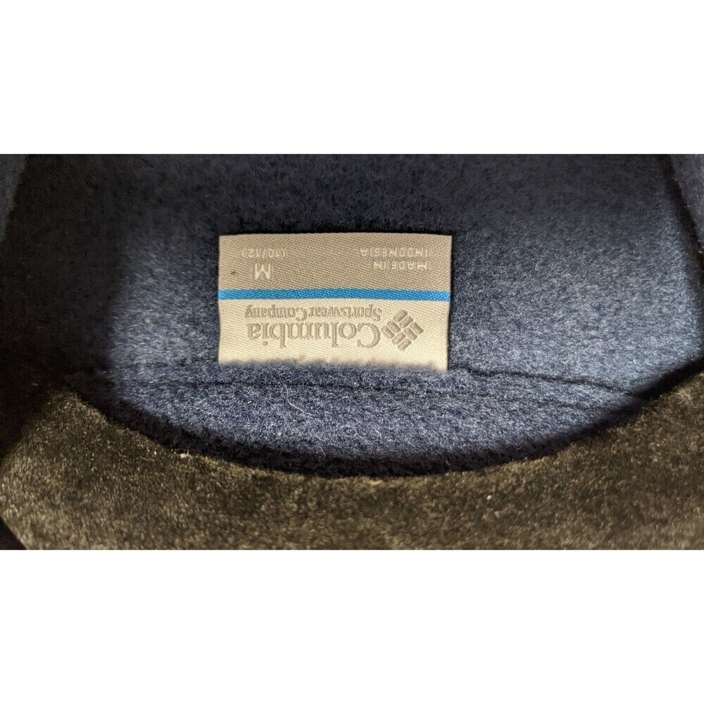 NEW~Kids COLUMBIA Navy Blue Full-Zip Long Sleeve Fleece Jacket Coat M (10/12) - Picture 9 of 11